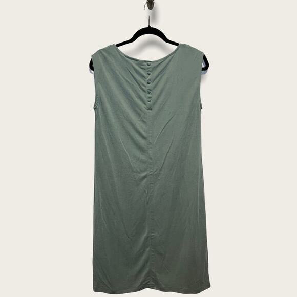 Sigrid Olsen NWT Sleeveless Shift Dress sage green size S - Picture 4 of 10
